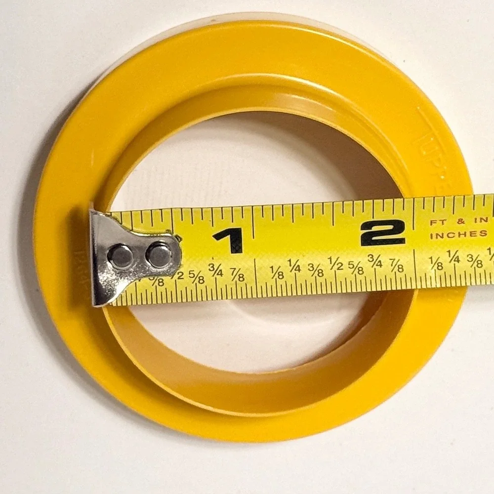 Vintage Tupperware Biscuit Cookie Cutter Harvest Gold Yellow Plastic‎ 1284 Round